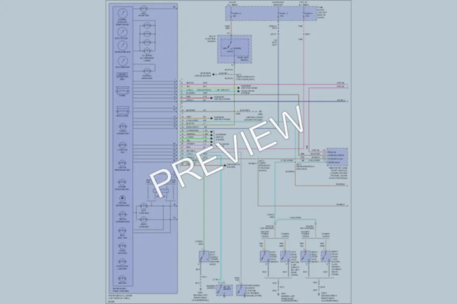 2004 Dodge Neon Instrument Cluster wiring diagram preview