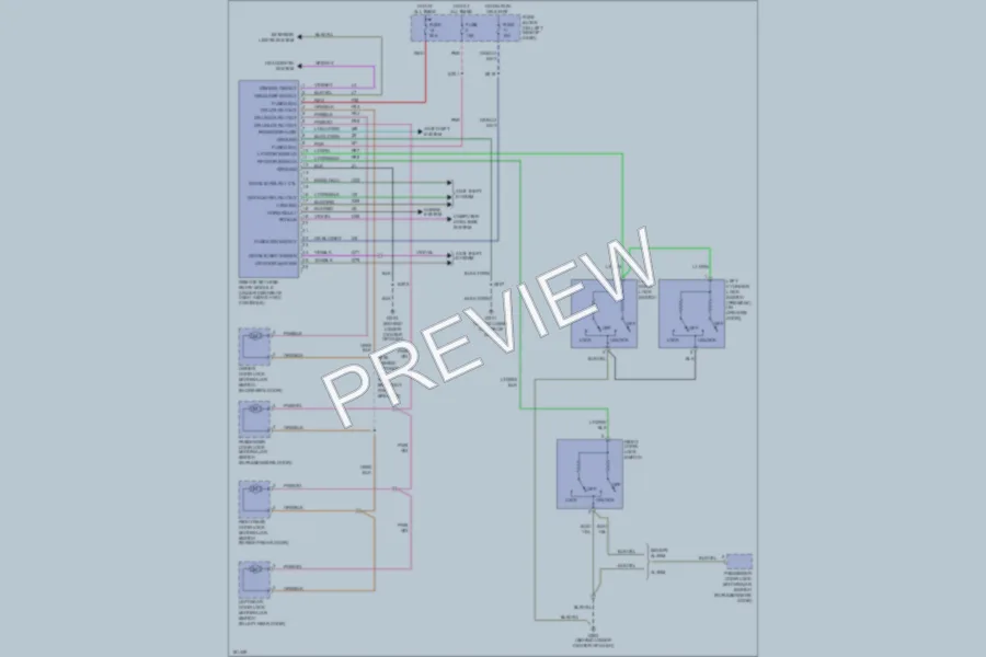2004 Dodge Neon Power Door Locks wiring diagram preview
