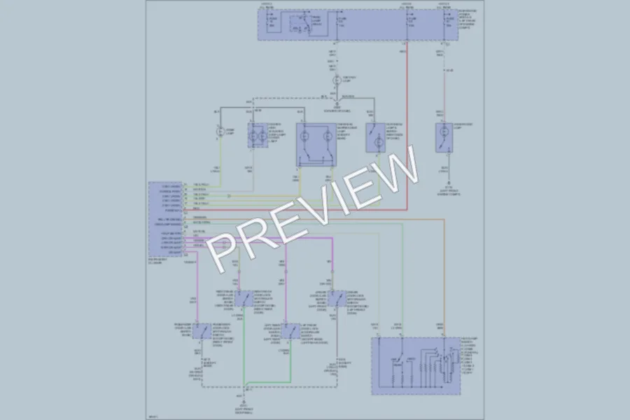 2004 Dodge R1500 Interior Lights wiring diagram preview