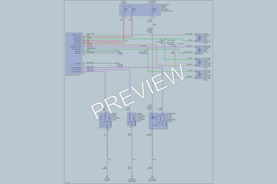 2004 Dodge R1500 Power Door Locks wiring diagram preview