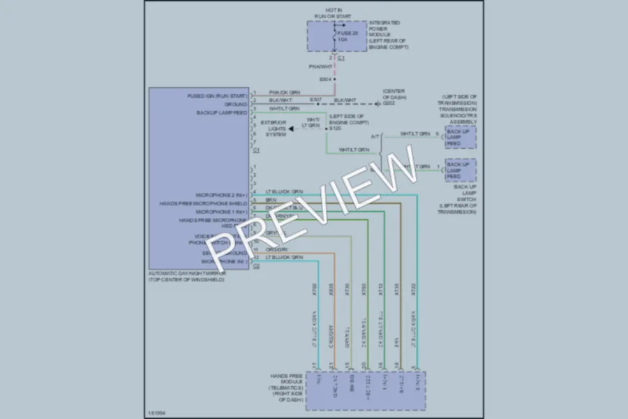 2004 Dodge R2500 Power Mirrors wiring diagram preview