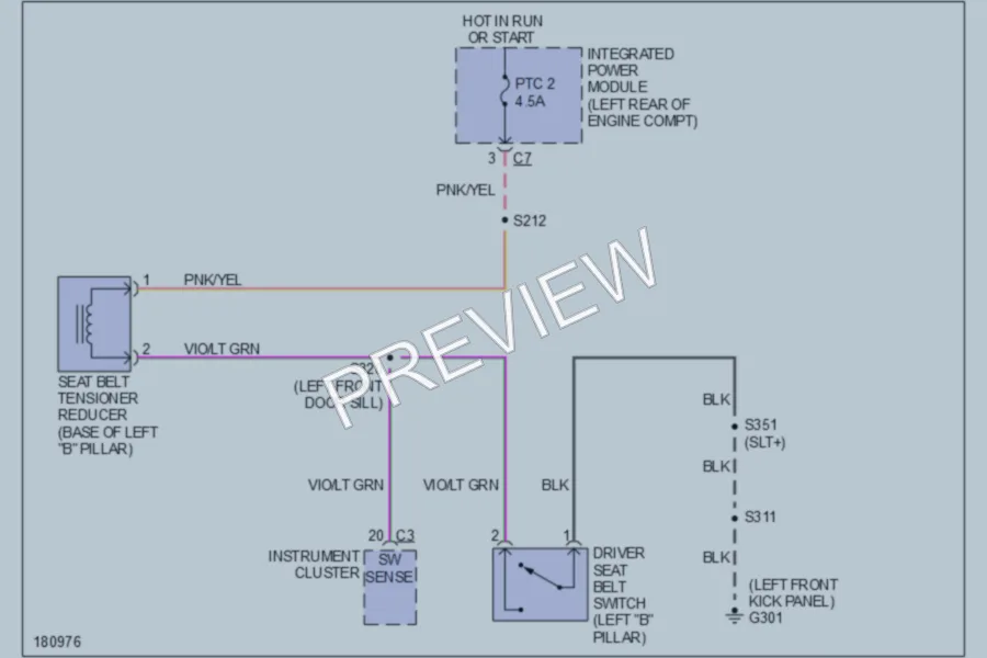 2004 Dodge R3500 Passive Restraints wiring diagram preview