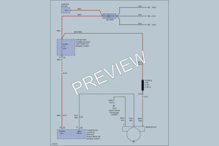 2004 Dodge R3500 Starting Charging wiring diagram preview