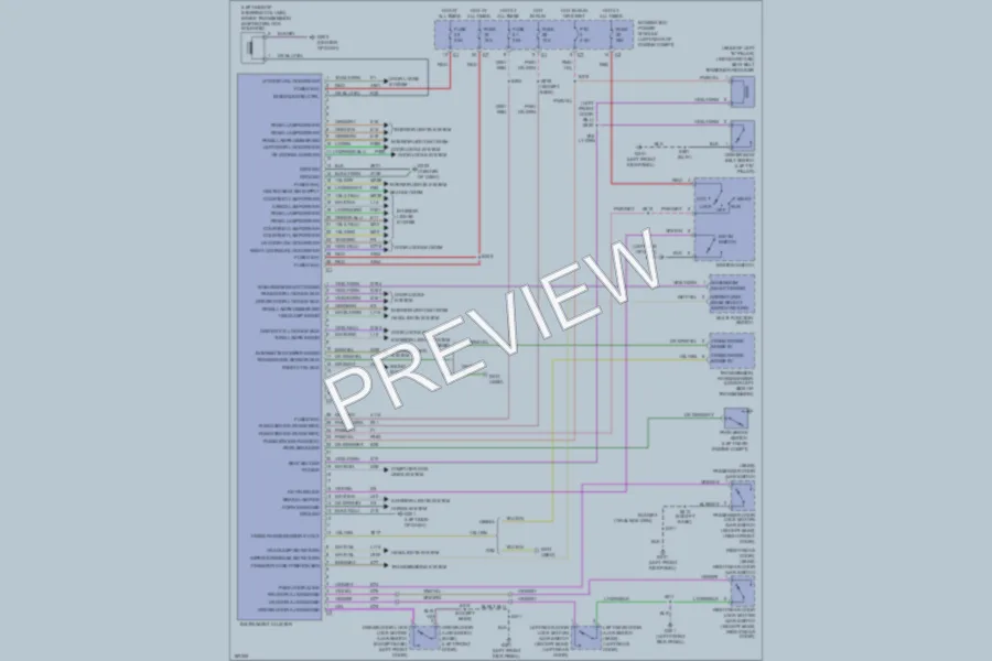 2004 Dodge R3500 Instrument Cluster wiring diagram preview