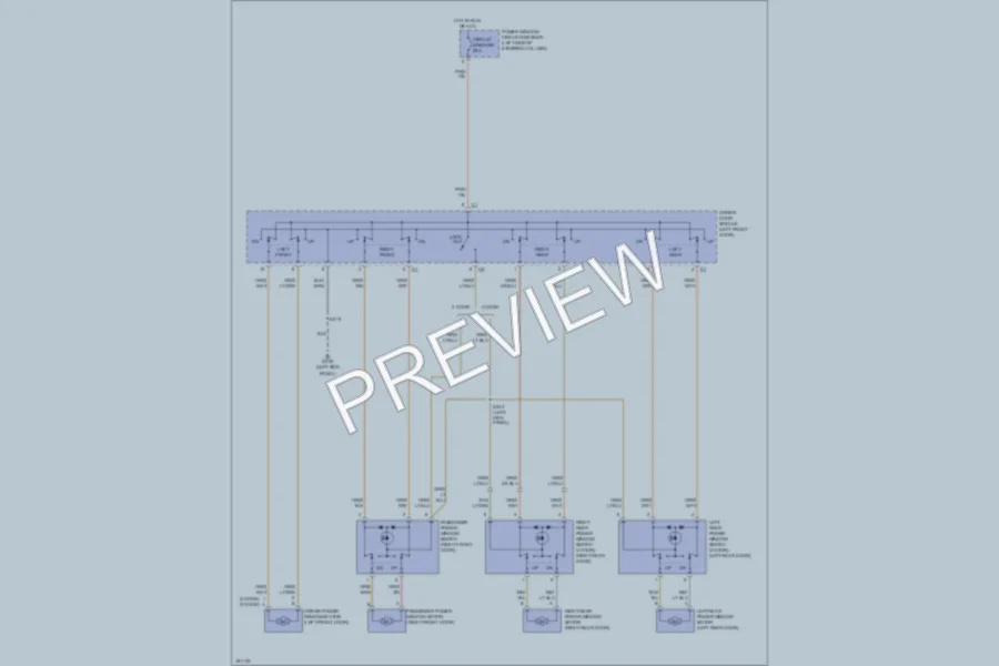 2004 Dodge R3500 Power Windows wiring diagram preview