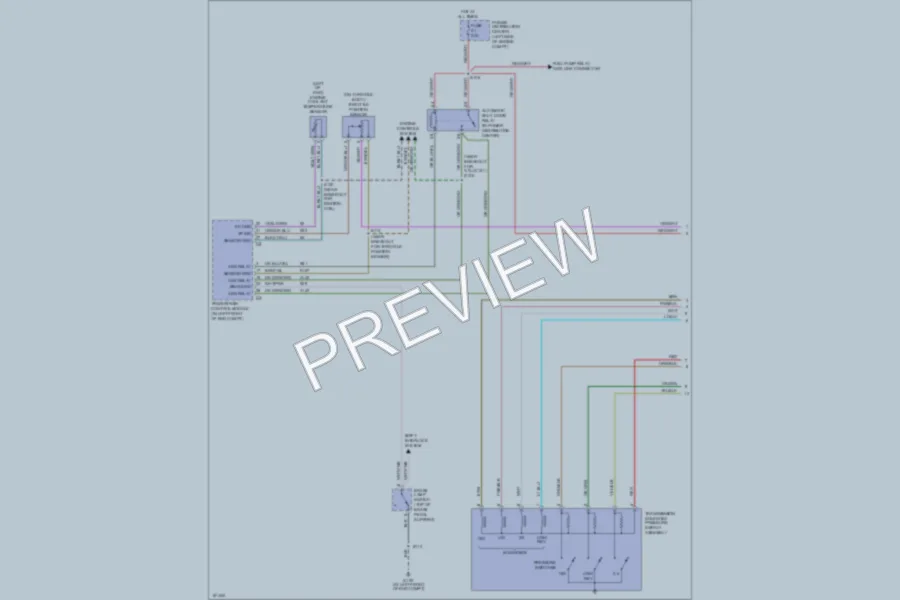 2004 Dodge SX20 Transmission wiring diagram preview