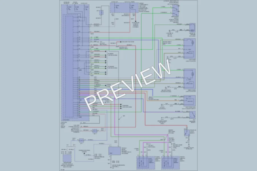2004 Dodge 2D Coupe Power Door Locks wiring diagram preview