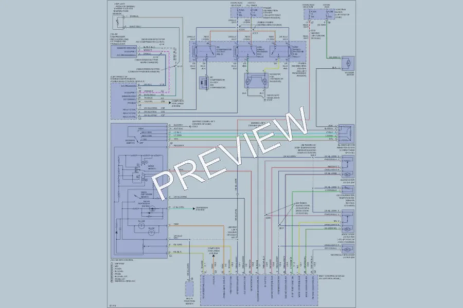 2004 Dodge 4D Sedan Air Conditioning wiring diagram preview