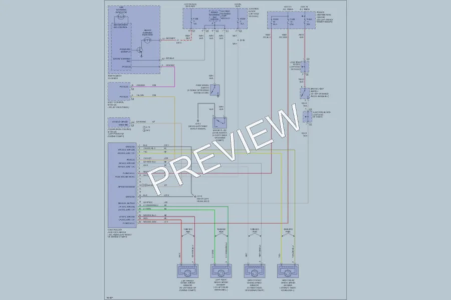 2004 Dodge 4D Sedan Anti Lock Brakes wiring diagram preview