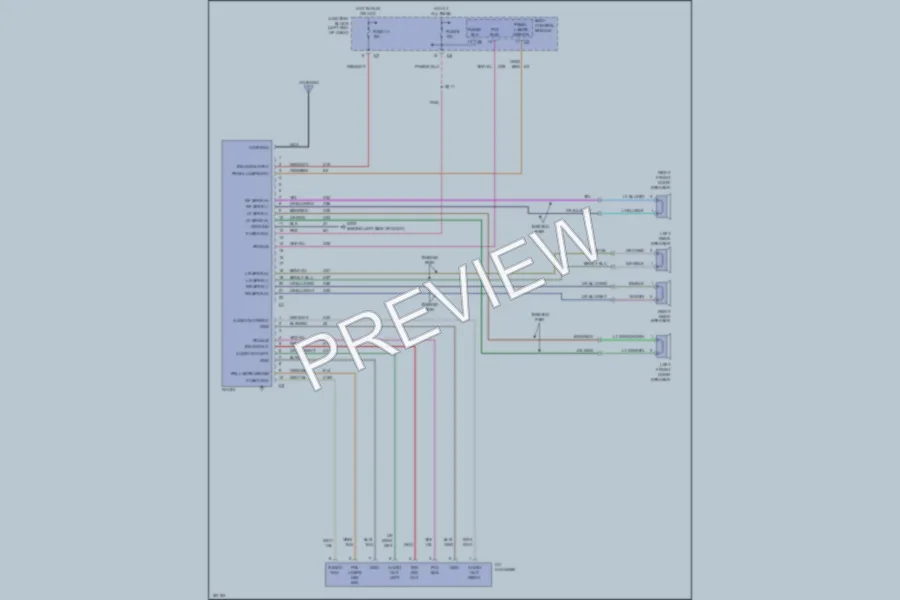 2004 Dodge 4D Sedan Radio wiring diagram preview