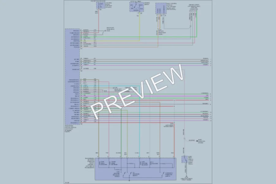 2004 Dodge 4D Sedan Transmission wiring diagram preview
