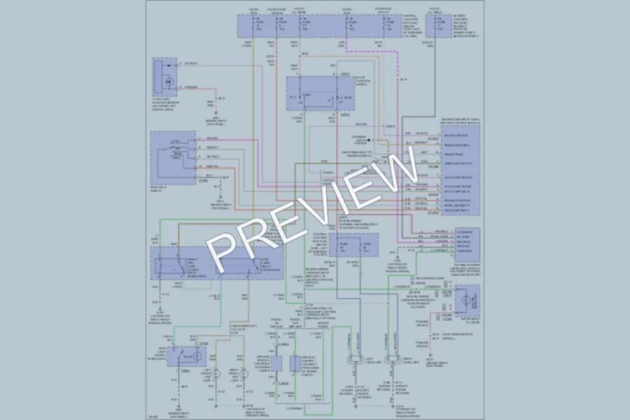 2004 Ford CrownVictoria Headlights wiring diagram preview