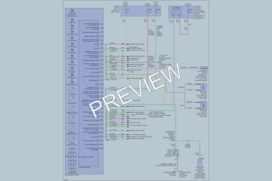 2004 Ford E250 Instrument Cluster wiring diagram preview