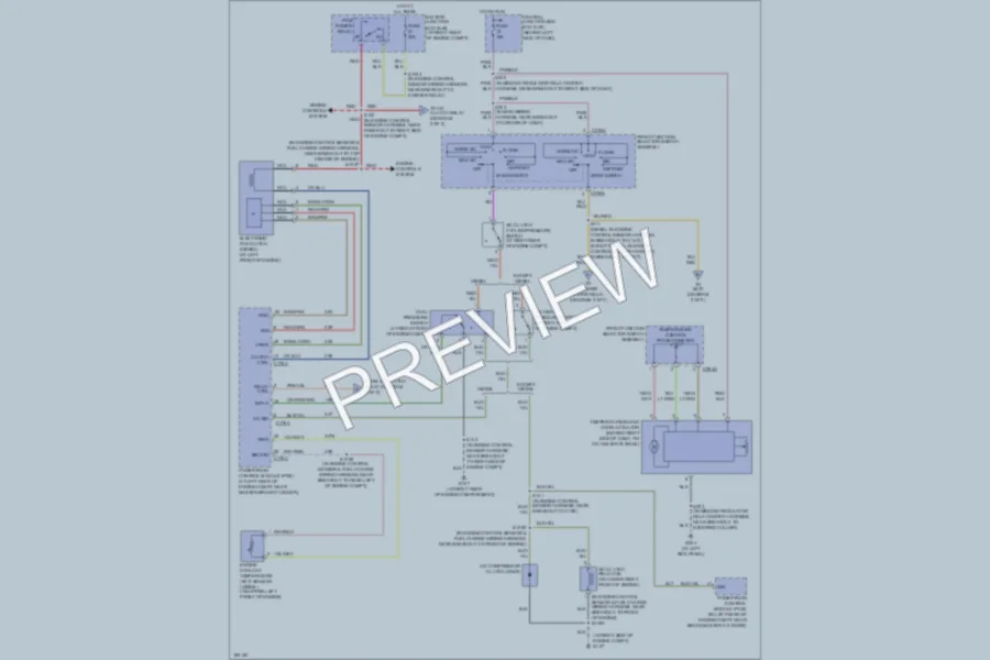 2004 Ford E150 Air Conditioning wiring diagram preview