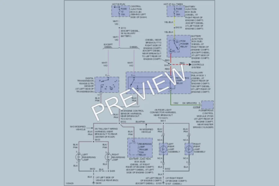 2004 Ford E150 Exterior Lights wiring diagram preview
