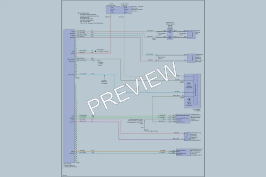 2004 Ford E350 Super Duty Supplemental Restraints wiring diagram preview