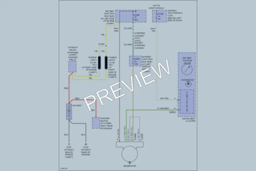 2004 Ford E250 Starting Charging wiring diagram preview