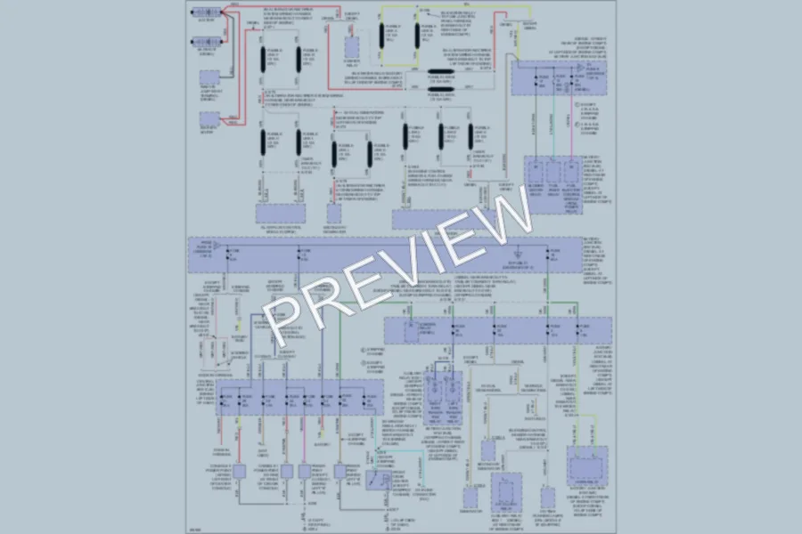 2004 Ford E450Econoline Power Distribution wiring diagram preview