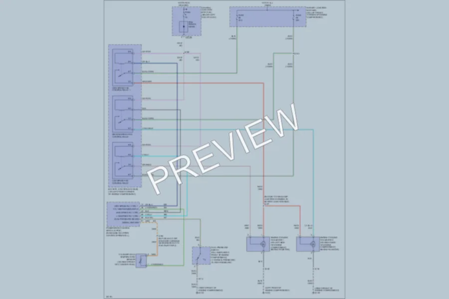 2004 Ford Escape Cooling Fan wiring diagram preview