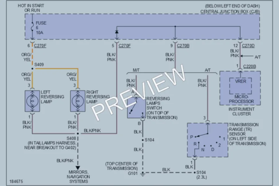2004 Ford Escape Exterior Lights wiring diagram preview