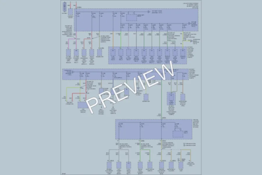 2004 Ford Escape Power Distribution wiring diagram preview