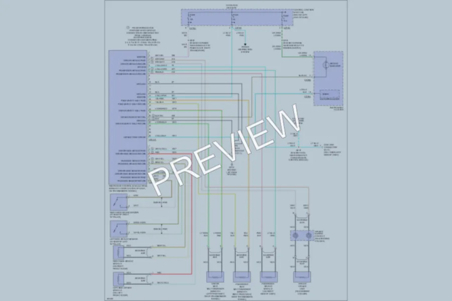 2004 Ford Escape Supplemental Restraints wiring diagram preview