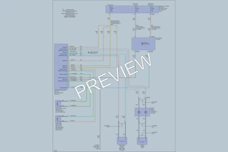 2004 Ford Excursion Supplemental Restraints wiring diagram preview