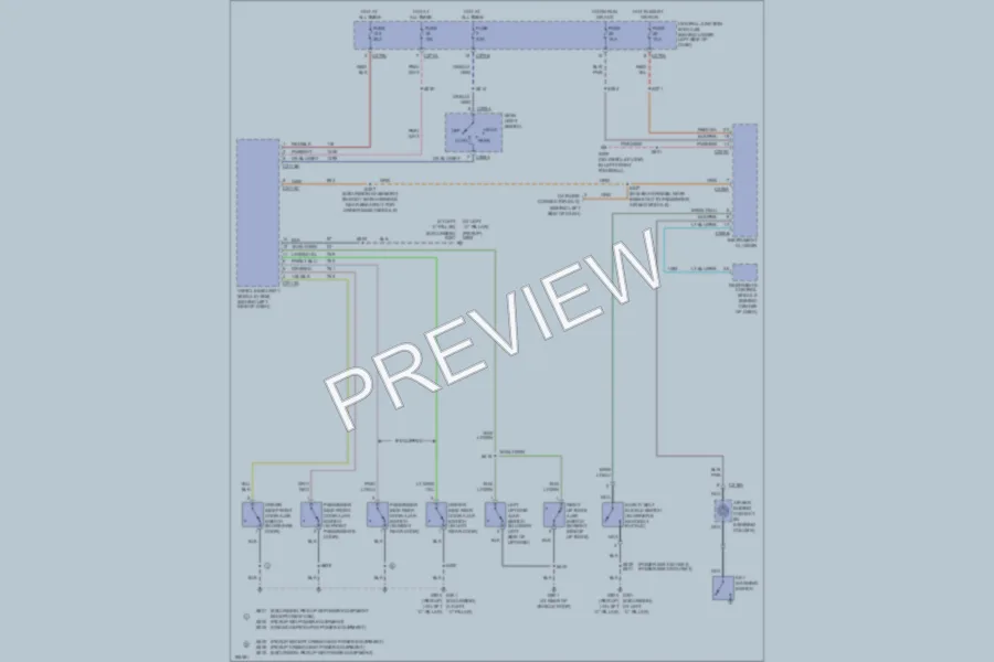 2004 Ford Excursion Warning Systems wiring diagram preview
