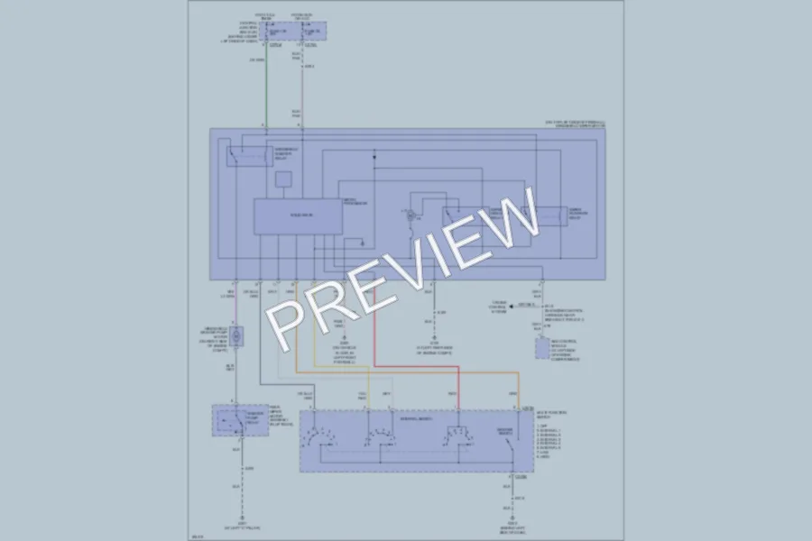 2004 Ford Excursion Wiper Washer wiring diagram preview