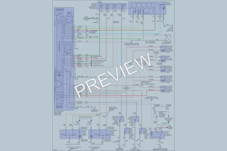 2004 Ford Expedition Power Door Locks wiring diagram preview