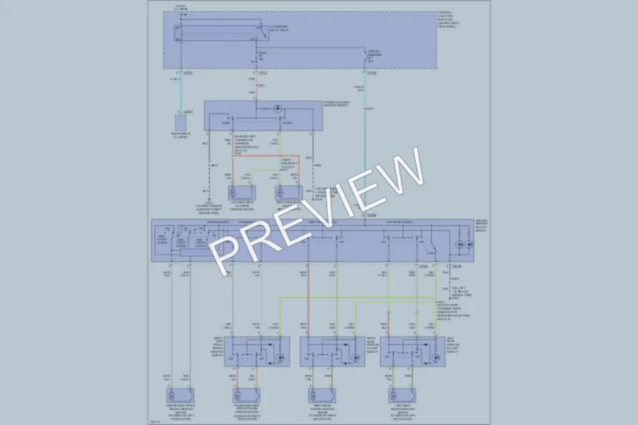 2004 Ford Expedition Power Windows wiring diagram preview