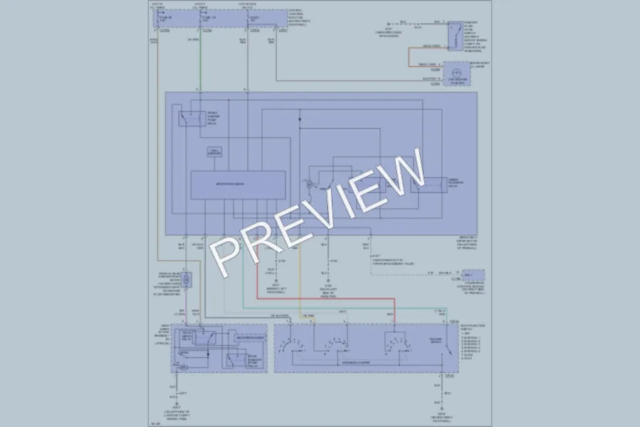 2004 Ford Expedition Wiper Washer wiring diagram preview