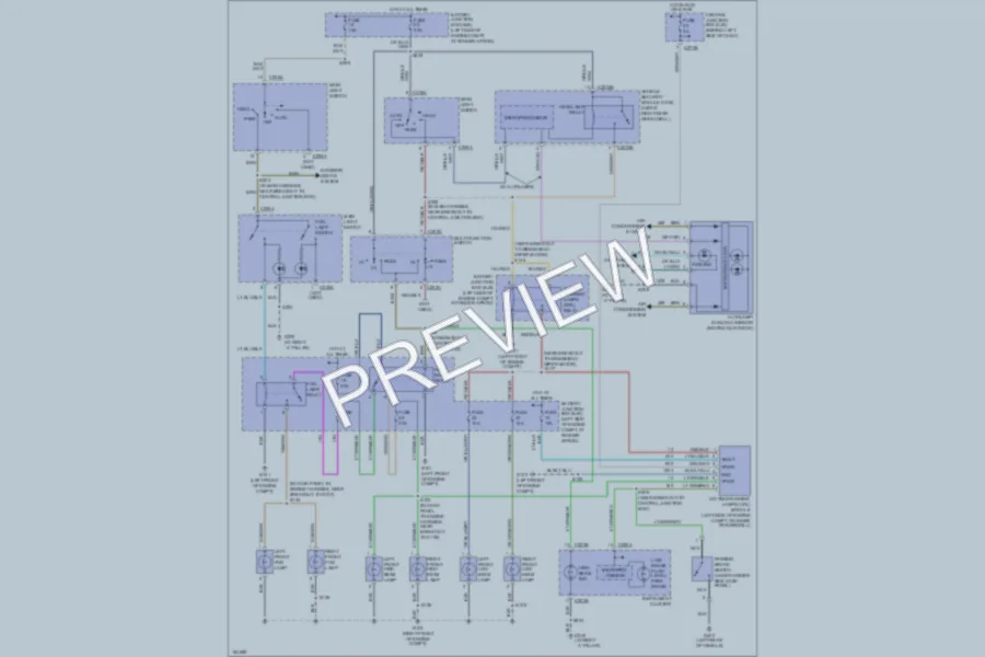 2004 Ford Explorer Headlights wiring diagram preview