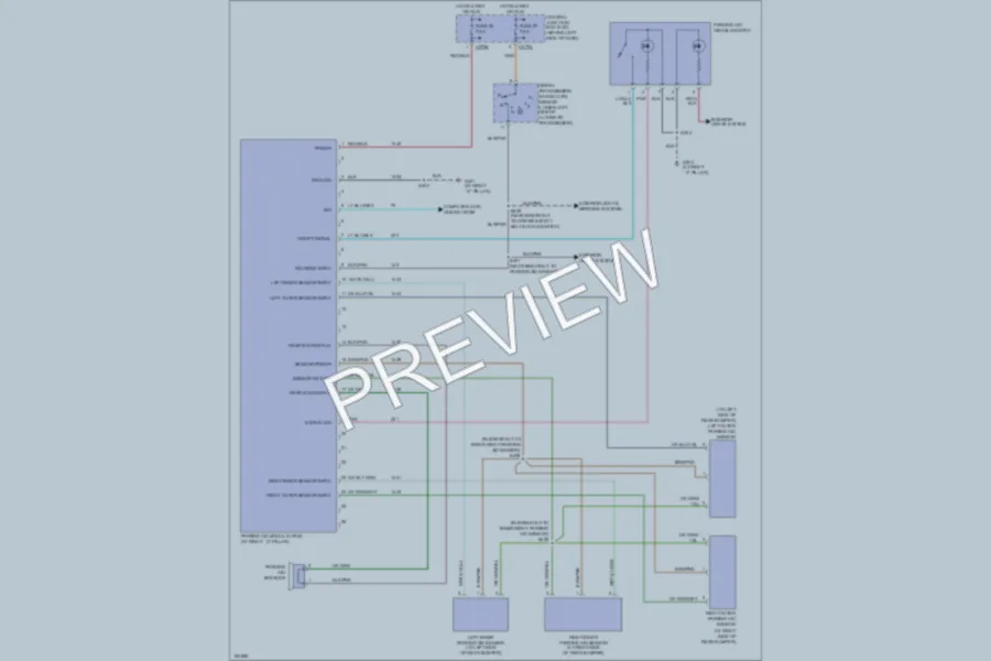2004 Ford Explorer Navigation wiring diagram preview