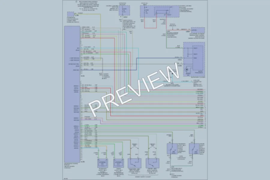 2004 Ford Explorer Supplemental Restraints wiring diagram preview