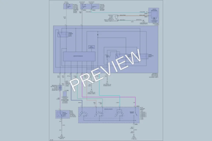2004 Ford Explorer Wiper Washer wiring diagram preview