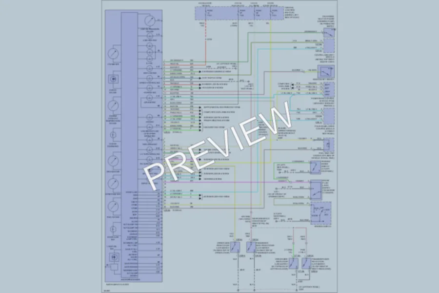 2004 Ford ExplorerSportTrac Instrument Cluster wiring diagram preview