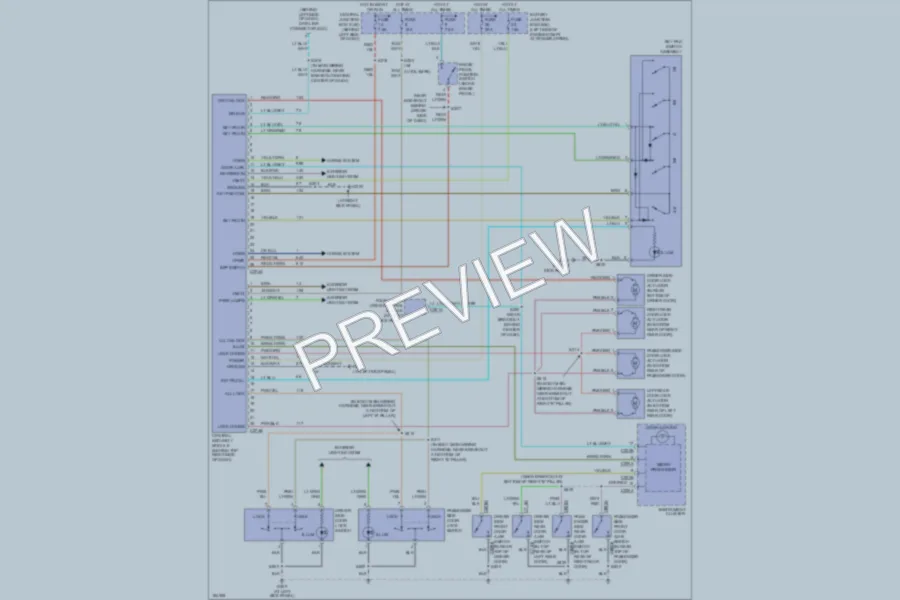 2004 Ford ExplorerSportTrac Power Door Locks wiring diagram preview