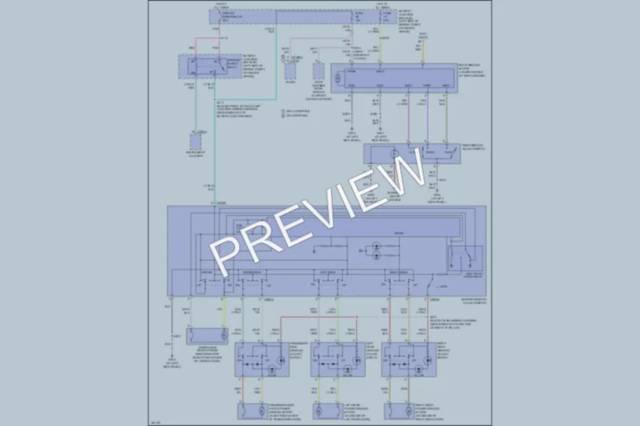2004 Ford ExplorerSportTrac Power Windows wiring diagram preview