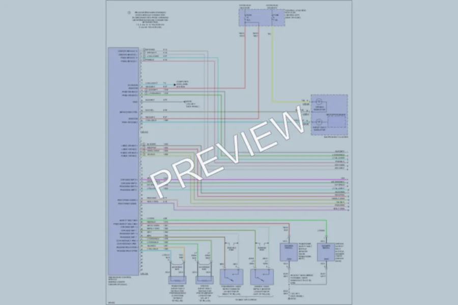 2004 Ford ExplorerSportTrac Supplemental Restraints wiring diagram preview