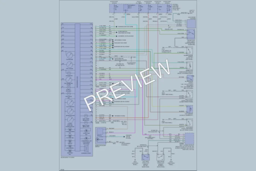 2004 Ford F150 Instrument Cluster wiring diagram preview