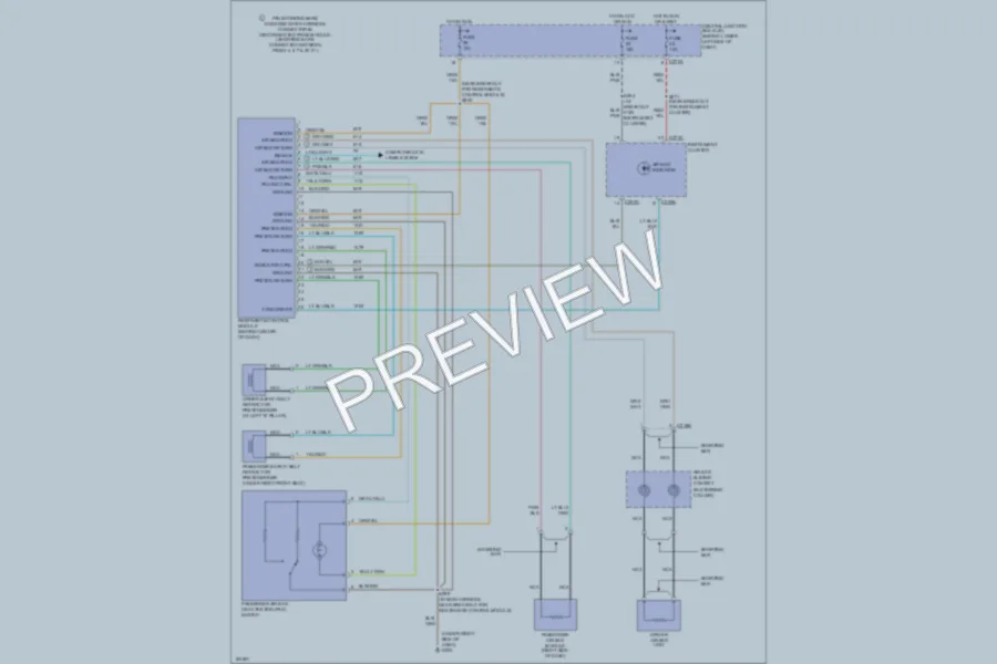 2004 Ford F250 Super Duty Supplemental Restraints wiring diagram preview