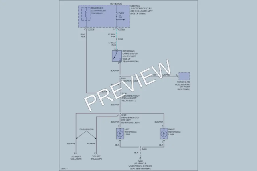 2004 Ford F350 Super Duty Exterior Lights wiring diagram preview