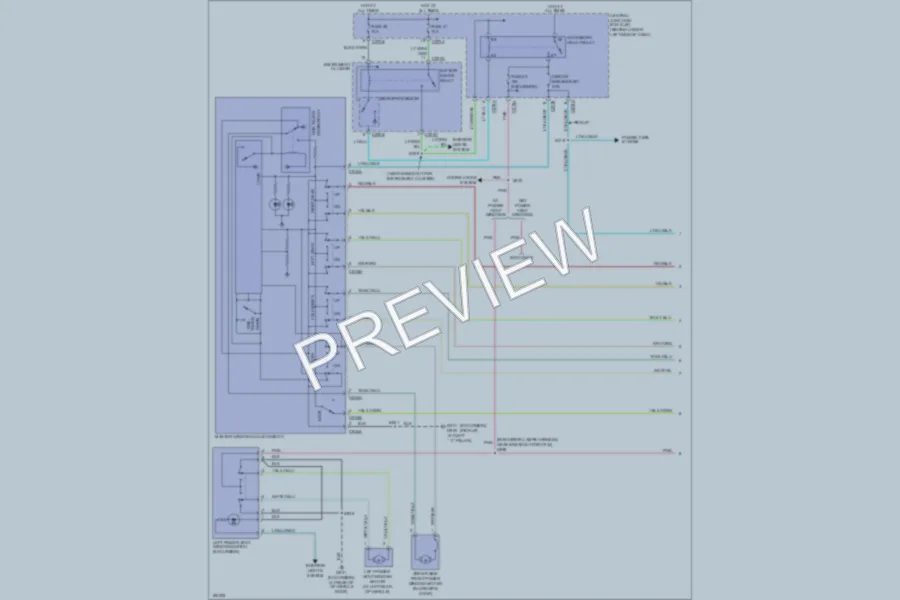 2004 Ford F350 Super Duty Power Windows wiring diagram preview