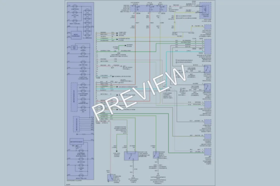 2004 Ford F150 Instrument Cluster wiring diagram preview