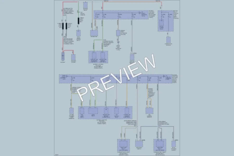 2004 Ford F150 Power Distribution wiring diagram preview