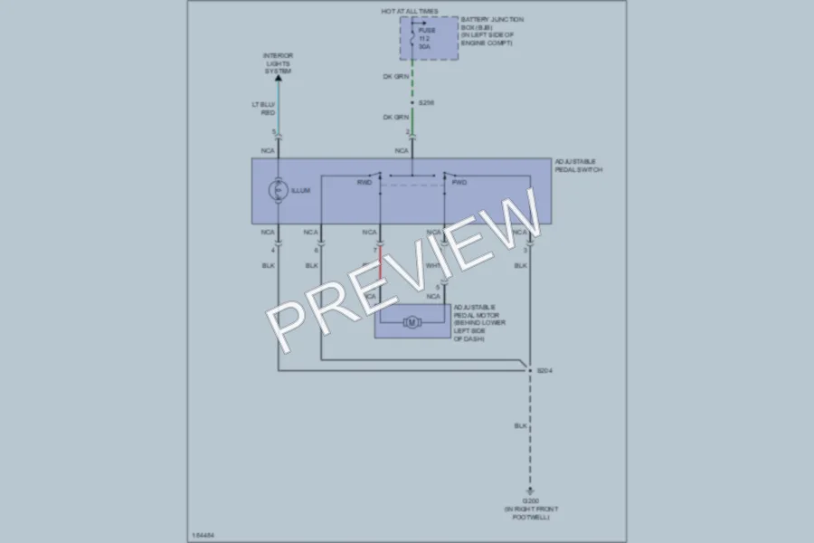 2004 Ford F150 Power Seats wiring diagram preview