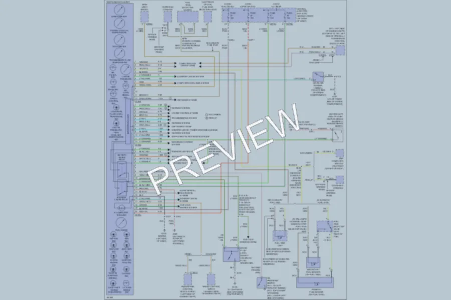 2004 Ford F250 Super Duty Instrument Cluster wiring diagram preview