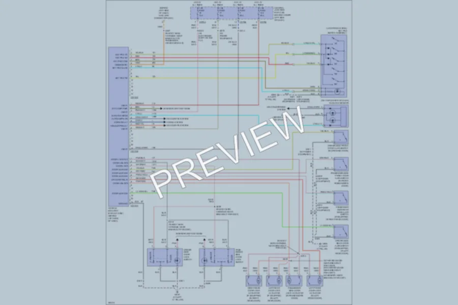 2004 Ford F250 Super Duty Power Door Locks wiring diagram preview