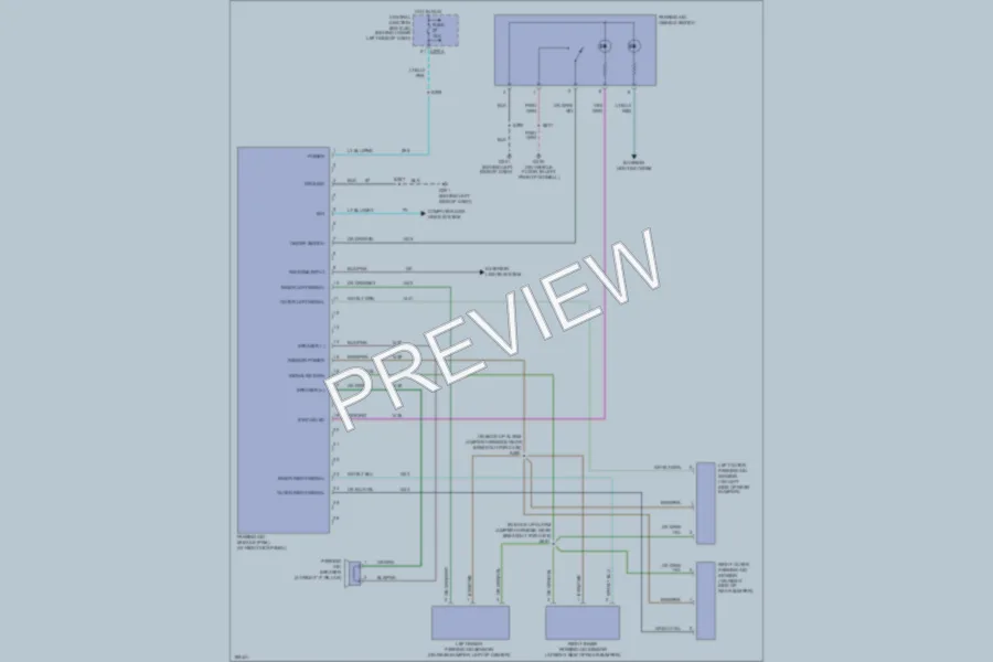 2004 Ford F350 Super Duty Navigation wiring diagram preview